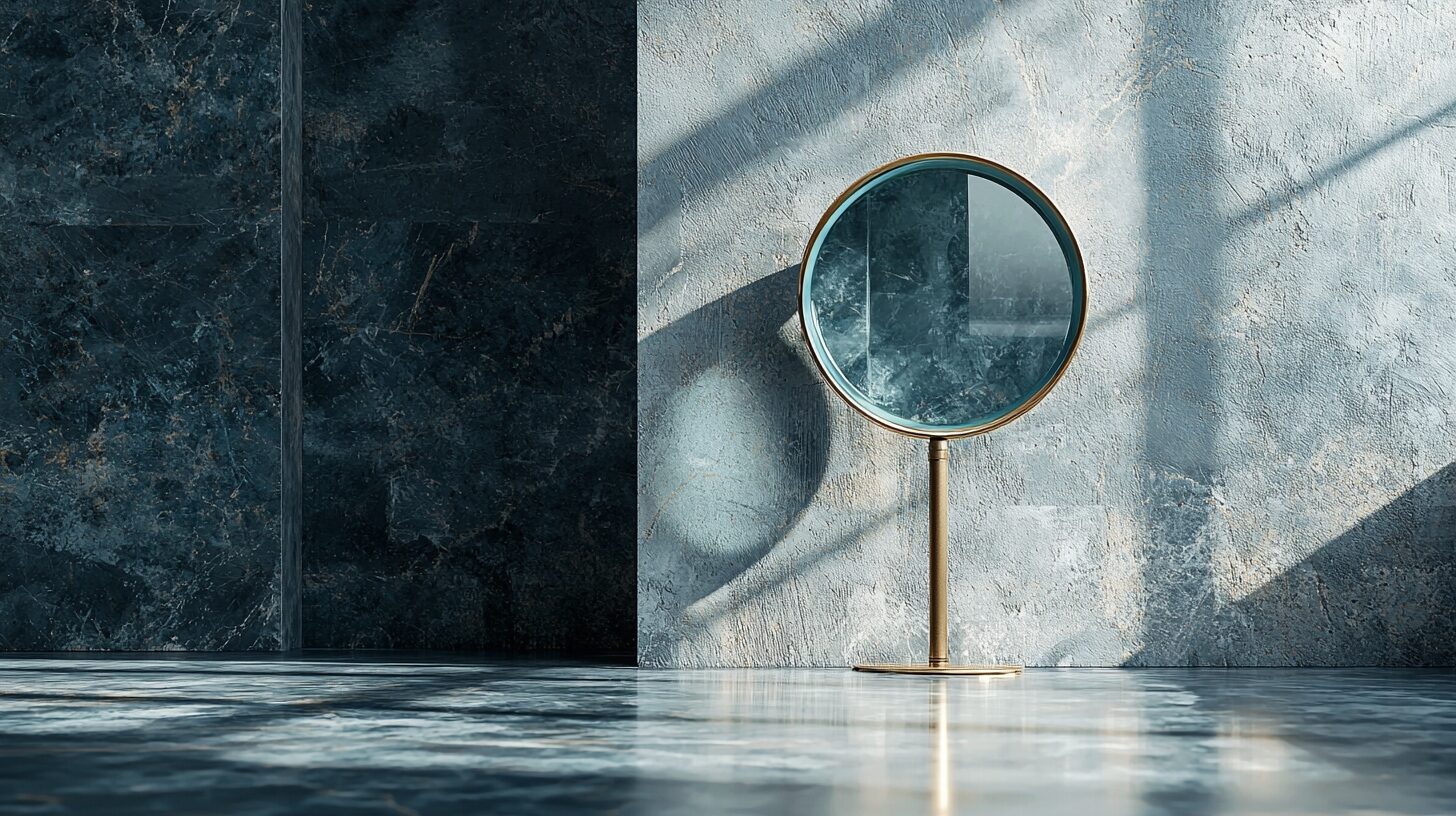 Clean Contracts UK, forensic review of UK commercial cleaning contracts Editorial still life of an oversized brass-rimmed magnifying lens revealing hidden detail in a stone wall, symbolising the forensic review Clean Contracts UK applies to commercial cleaning contracts.